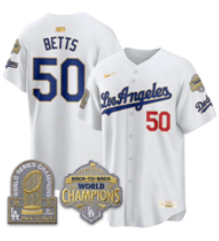 Men Los Angeles Dodgers #50 Betts white Game 2026 Nike MLB Jersey 4014001->women mlb jersey->Women Jersey